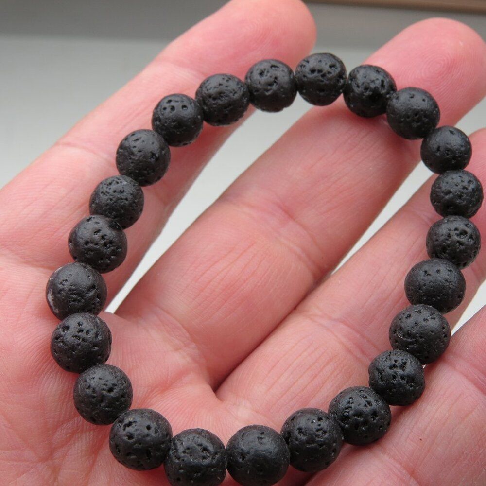 $120 Lava natural healing Yoga elastic Bracelet Men Women